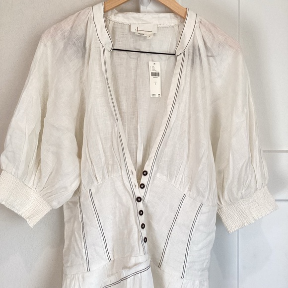 ❌Sold-Anthropologie V-Neck Corset Dress - Picture 8 of 15